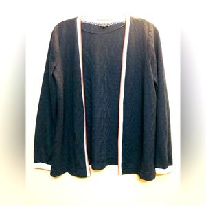 Street One Textured Navy Open Cardigan